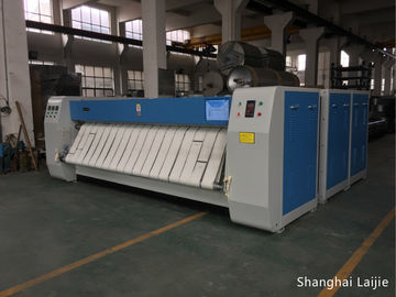 Fully Automatic Laundry Press Ironing Machine , 2 Rollers Flat Ironer Machine